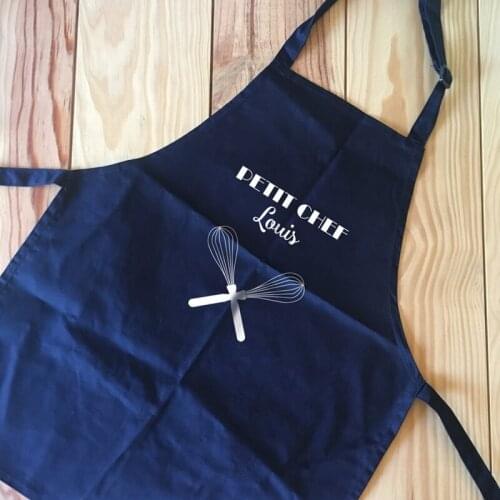 Customized childrens baking Kitchen Apron,personalized with name Little chef Apron,A growing Funny gift from father and mother