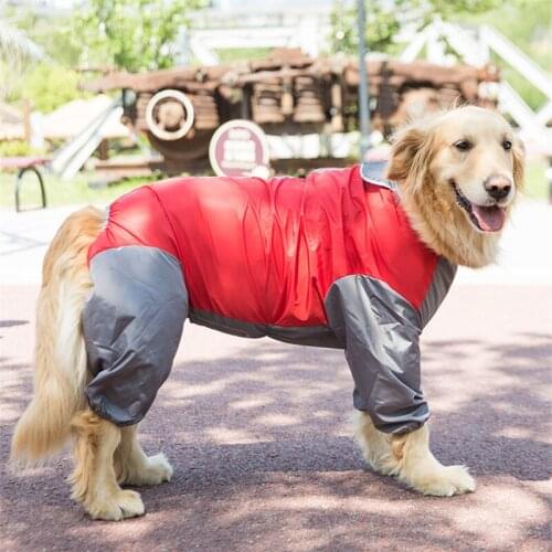 Pet Dog Raincoat Shiba Inu Samoyed Border Collie Husky Labrador Golden Retrieve Clothing Waterproof Coat Jacket Jumpsuit Outfit