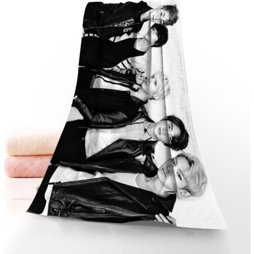 SHINee Towel Printed Cotton Face/Bath Towels Microfiber Fabric For Kids Men Women Shower Towels 70X140cm