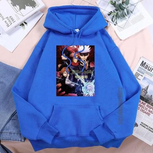 Jujutsu Kaisen Cartoon Poster S Women Hoody 2021 Spring Simple Streetwear Hip Hop Hoodie Harajuku Loose Woman Hooded