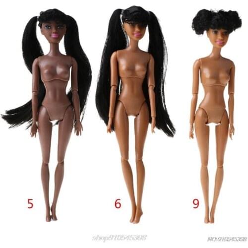 Toy African doll American Doll Accessories Body Joints Can Change Head Foot Move African Black Girl Pretend Bab D21 20 Dropship