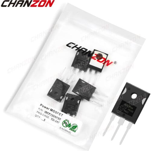 5Pcs IRFP150NPBF TO-247 Power SIC Mosfet Transistor Bipolar Junction BJT Powerful Triode Tube Fets 42A 100V Integrated Circuits