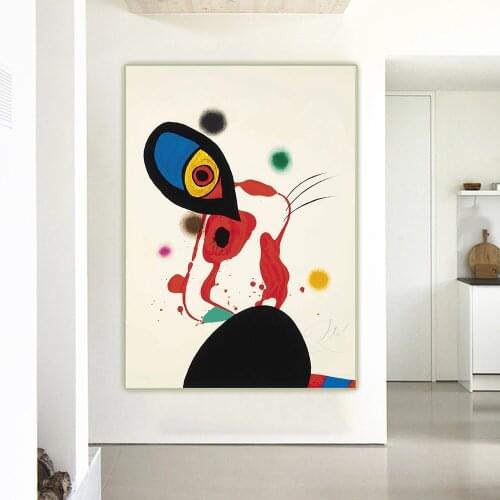 Joan Miro《The Imperial Eunuque》Canvas Art Oil Painting Artwork Poster Picture Wall Hanging Decor Home Living Room Decoration