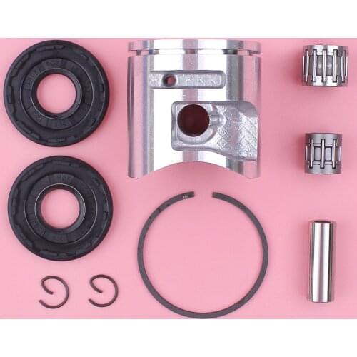 44mm Piston Pin Ring Circlip Kit For Husqvarna 450 E Chainsaw Spare Part Crank Oil Seal Needle Bearing