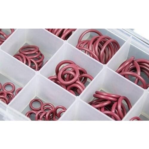 O-Ring Seal Kit Assortment Set For Car Automotive A/C Air Conditioning System HNBR Rubber R134a R12 Red/Purple/Green
