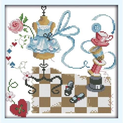 Tailor cross stitch kit cartoon store 14ct 11ct counted pre print canvas cotton thread embroidery DIY handmade needlework plus