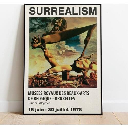 Wall Art Home Decoration Surrealism Canvas Print Vintage Painting Modular Picture Abstract Posters Modern Living Room