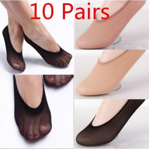 10 Pairs/Lot Women Sock Slippers Invisible Socks Women Footsies Shoe No Show Socks For Women Girls Summer Socks