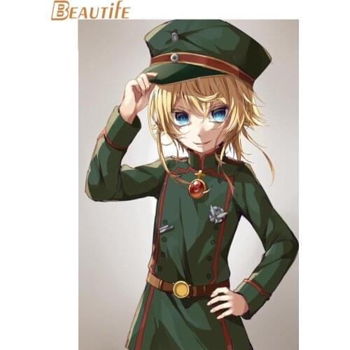 Custom Poster Silk Fabric New Arrive Saga of Tanya the Evil Poster Customized Poster for your Room Silk Poster