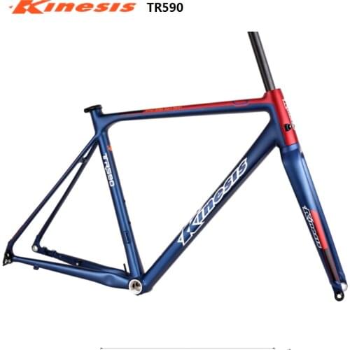 Kinesis TR590 Aluminum Alloy frame fork CX GRAVEL off-road road bike road disc brake frame gravel bike frameset