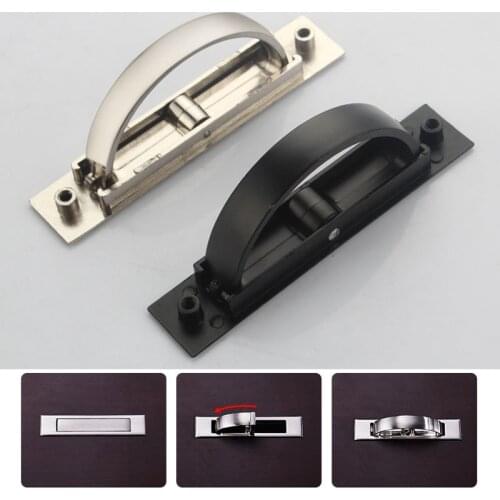 Sliding door sliding door handle embedded invisible dark button handle drawer handlestainless steel handle