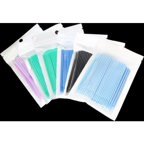 1000pcs Disposable Eyelash Brush Micro Brushes Eyelash Extension Tools Individual Eyelashes Removing Tools Applicators Personal
