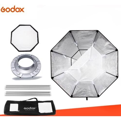 Godox Softbox BW95cm Octagon Softbox Bowens Mount Aluminum Alloy Adapter Ring
