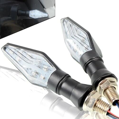Universal Motorcycle LED Flashing Bike Turn Signal lights Arrow Amber/black Turn Indicators Flasher Blinker Bike Flashing