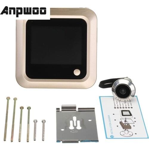 ANPWOO Digital LCD 2.4inch Video Doorbell Peephole Viewer Door Eye Monitoring Camera 160 Degree Doorbell