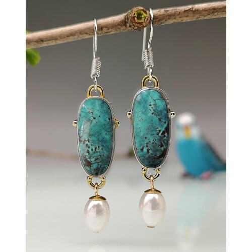 Vintage Resin Pendants Drop Earrings for Women 2019 Creative Hanging Retro Ethnic Boho Dangle Earrings Indian Jewelry Wholesale