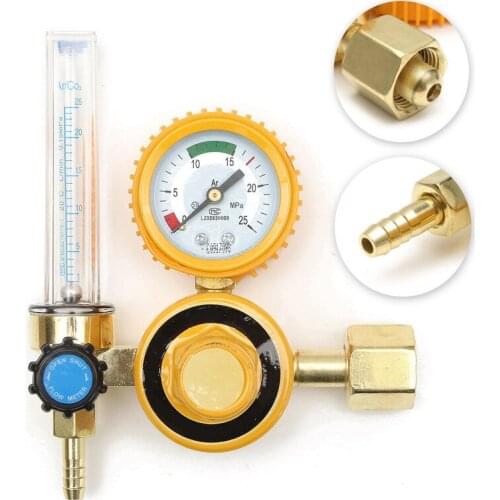 0-25Mpa Argon CO2 Flow Meter Gas Regulator Flowmeter Welding Weld Gauge Argon Regulator Oxygen Pressure Reducer
