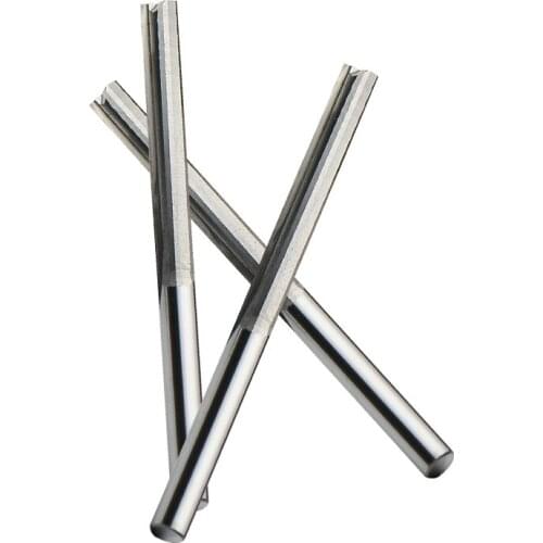 10 pcs 4*22mm Two Double Flutes Straight Slot Bits, Wood Cutters, Solid Carbide Foma CNC Router Bit