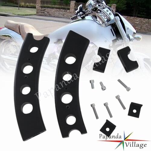 5-Hole Handlebar Pullback Risers for Suzuki Boulevard M109R 2006-2009 9" Rise 5" Backward Adjust Handle Bar Mount Clamp Bracket