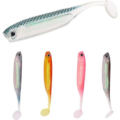 5pcs/Lot Soft Lures Silicone Bait 7cm 14g Goods for Fishing Sea Fishing Pva Swimbait Wobblers Artificial Tackle
