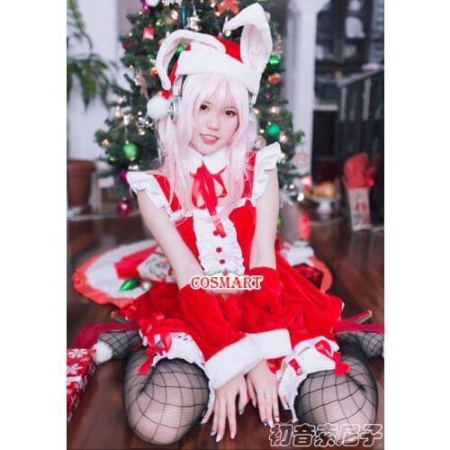Anime Super Sonico Cosplay Christmas Dress Uniform Cosplay Costumes Full Set Halloween Suit For Women
