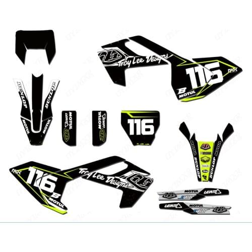 For Husqvarna TC FC TX FX FS 2016-2018 GRAPHICS DECALS Stickers kits For Husqvarna TE FE 150 200 250 300 350 450 2017 2018 2019