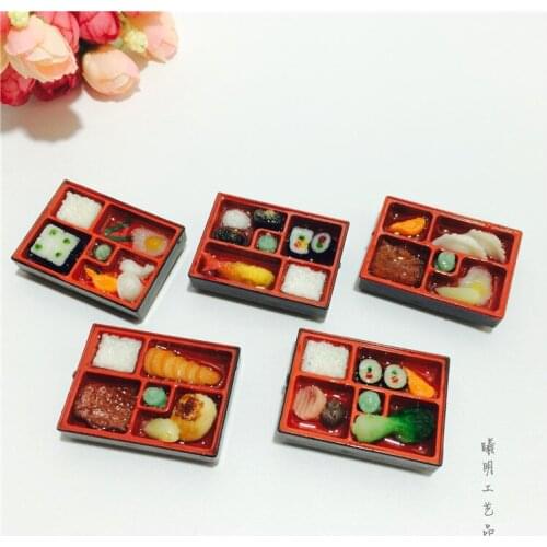 Simulation food box lunch sushi food refrigerator sticker silicone magnetic sticker creative cute refrigerator sticker