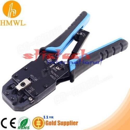 By dhl or ems 10pcs Multifunctional Network Crimping Tool RJ45 RJ11 Wire Cable Crimper Cutting Stripper PC Network Tool Pliers