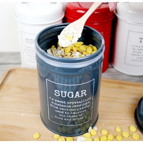 Nordic Round Stainless Steel Sealed Cans Coffee Cans Milk Powder Tea Cans with Sealing Ring Moisture-proof Storage Cans