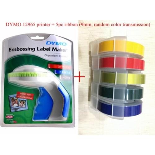 Label machine 12965 price machine DIY tape cutter lettering machine rubbing 3D label printer+5pc ribbon