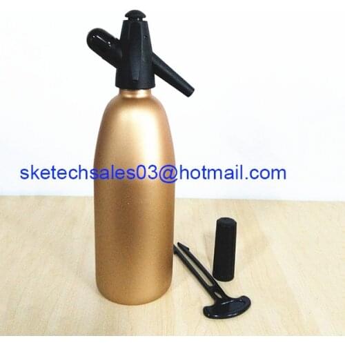 New Aluminum Soda 1000ML Syphon Siphon Maker Bar Home Brew Seltzer Make Tool Free shipping