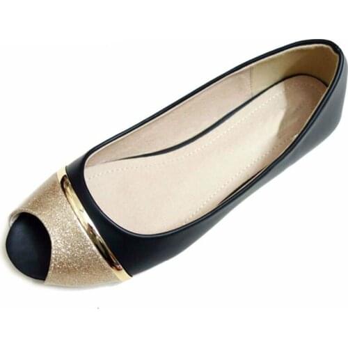 Sexy PeepToe Shoes Women FashionFlats Shoes For Women Office Shoes Summer Womens Flats Big Size 34-42 Ladies Shoes