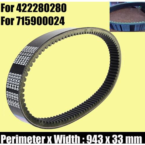 Drive Belt for Can-Am Outlander Max 400 450 570 EFI H.O. XT 330 Traxter 500 715900024 Transfer Belt Defender Outlander 450