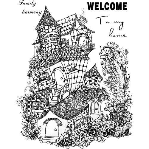 DABOXIBO The House Clear Stamps Mold For DIY Scrapbooking Cards Making Decorate Crafts 2020 NEW Arrival