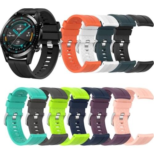 For huawei watch gt 2 strap silicone watchband sports replacement wrist strap for Huawei watch gt2 42mm 46mm bracelet band