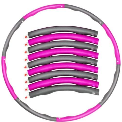 Sport Hoop Removable Slimming Hoop Slimming Waist Fitness Equipment Hoop Massage Foam Adult Children Body Building Section8