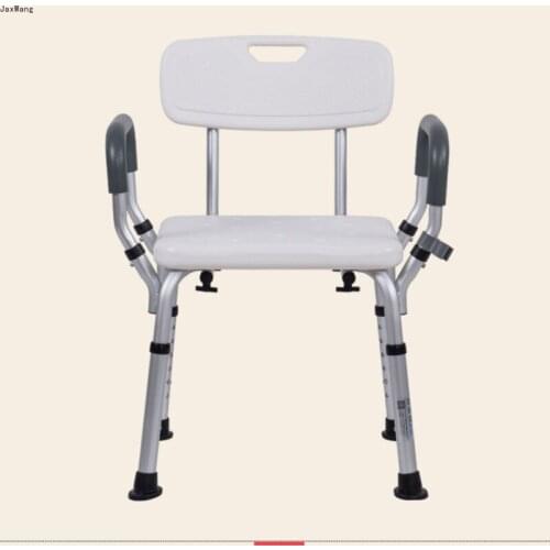 Toilet Chair for Elderly Pregnant Women Backrest Bathing Chair for Handicap Shower Seat Stable Shower Chair Height Adjustable