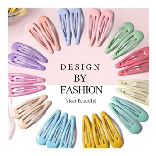 10/20/26/40Pcs Fashion Hair Clips For Women Girls Kawaii Kids Hair Accessories Snap Barrettes Candy Color Hairpins Clip For Hair