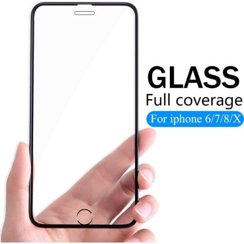 7D protective Glass For iPhone 6 7 8 6S Plus X XS MAX XR glass iphone 7 8 x 6 XS screen protector tempered glass on iphone 7 8