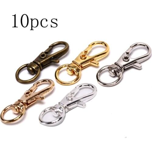 10pcs/lot Leather Bag Handbag Purse Swivel Lobster Shoulder Strap Belt Clasp Clip Buckle