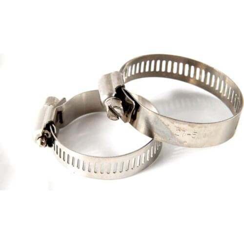 10pcs/lot American Stainless Steel 201 Clamp Hose Clamp Pipe Clamp 12.7MM Band Wide Screw Tube Clip Pipe Clamp Fix Accessory