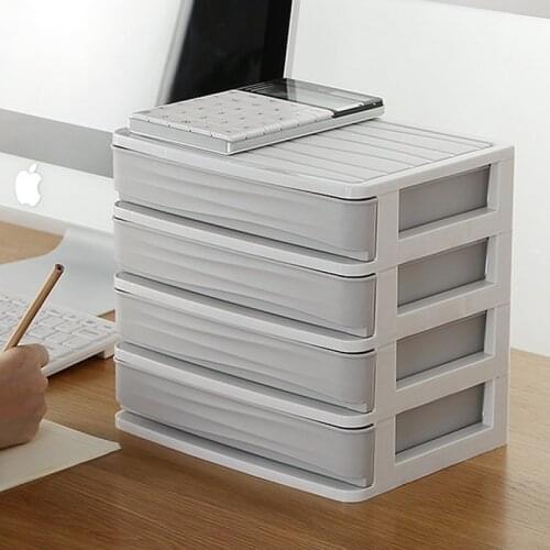 2/3/4 Tiers Office Paper Storage Box Bathroom Cosmetics Organizer Drawer Jewelry Mask Brushes Accessories Organizer Rack Holder