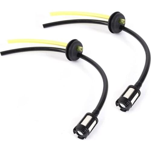 2* Fuel Hose With Fuel Filter Set For Universal Brushcutter Trimmer Part