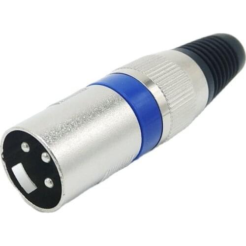 3Pins metal XLR Male connector Microphone connector MIC Adapter