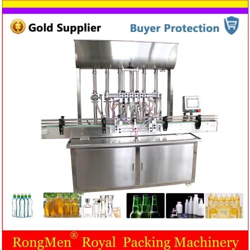 Automatic Paste Filling Machine Cream Lotion Shampoo Filler Automatical Auto Filler Heads With Conveyor Plc Control Send By Sea