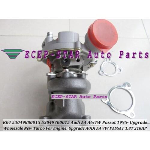 Free Ship Turbo K04 15 53049880015 53049700015 For AUDI A4 A6 For Volkswagen VW PASSAT AEB ANB APU AWT AVJ BEX 1.8T Upgrade 1.8L