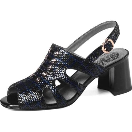 Big Size Personalized chunky sandals high heels sandals women shoes woman summer ladies