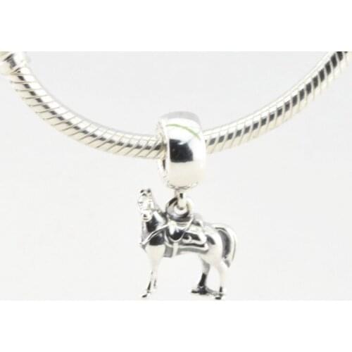 Maximus Horse Dangle Charm Fits European Beaded Bracelets For Woman DIY Sterling Silver Jewelry Fashion Beads For Jewelry Making