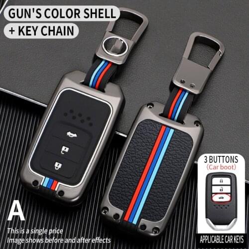 Car key case key shell set for CR-V/ACCORD/ODYSSEY/CIVIC ect all-inclusive protection keychain Accessories Zinc Alloy