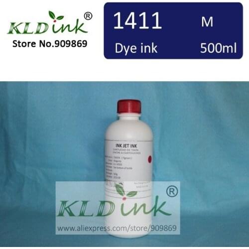 [ KLD Ink ] 1PCS x 500ml Compatible BCI-1411 BCI1411 MAGENTA Dye ink for W7200 W8200 W8400 Large Format Printer